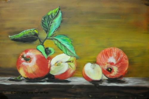Appels olieverf schilderij