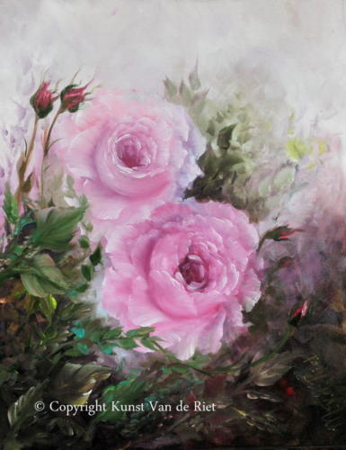 Roze rozen